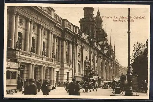 AK Santiago, Palacio Arzobispal y Catedral