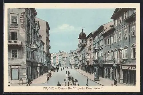 AK Fiume, Corso Re Vittorio Emanuele III.