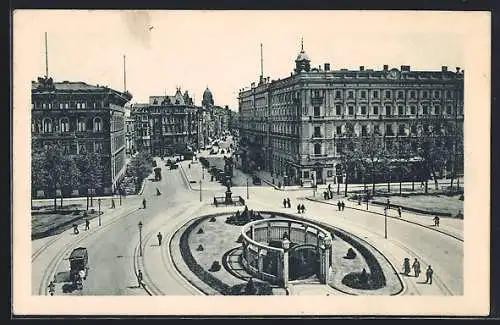 AK Berlin, Wilhelmplatz und Hotel Kaiserhof