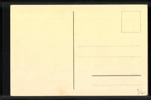 Künstler-AK Josefine Allmayer: Gänsehirte liegt im Gras