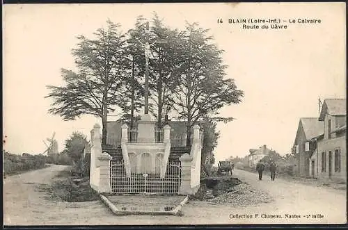 AK Blain /Loire-Inf., Le Calvaire, Route du Gavre