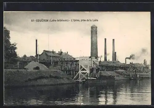 AK Coueron /Loire-Inf., L`Usine, prise de la Loire