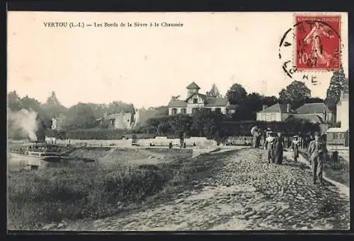 AK Vertou /L.-Inf., Les Bords de la Sèvre à la Chaussée