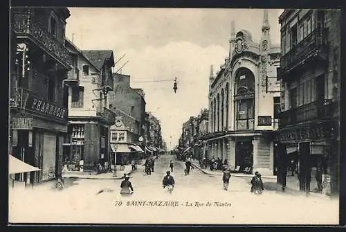 AK Saint Nazaire, La Rue de Nantes