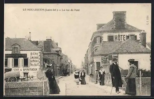 AK Le Pouliguen, la rue du Pont