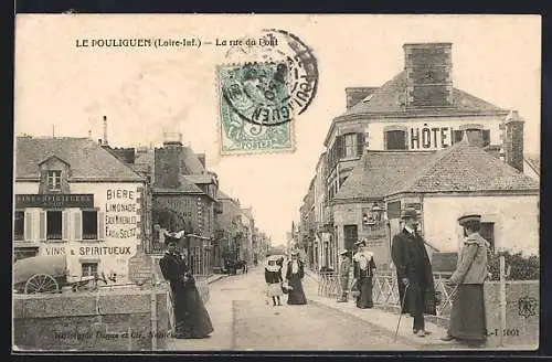 AK Le Pouliguen, la rue du Pont