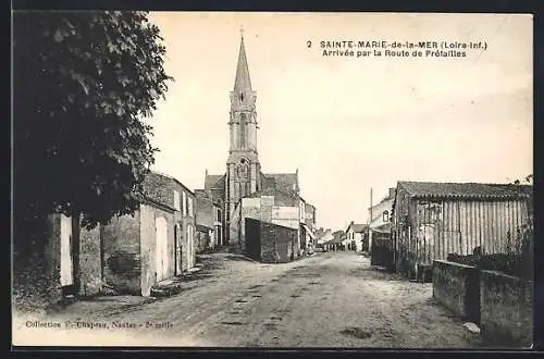 AK Sainte-Marie-de-la-Mer, Arrivée par la Route de Prétailles