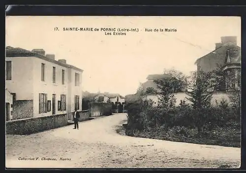 AK Sainte-Marie-de-Pornic, Rue de la Mairie, Les Ecoles