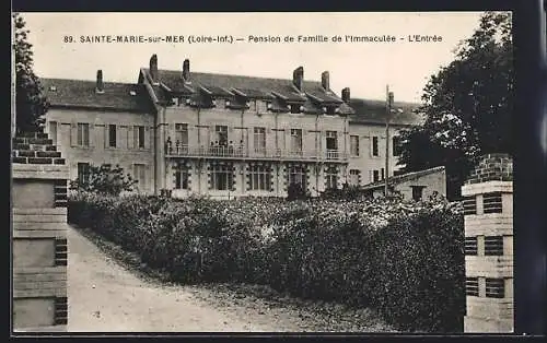AK Sainte-Marie-sur-Mer, Pension de Famille de l`immaculée, l`Entrée