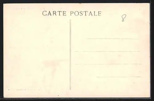 AK Le Croisic, Place d`Aiguillon avec passants et bâtiments