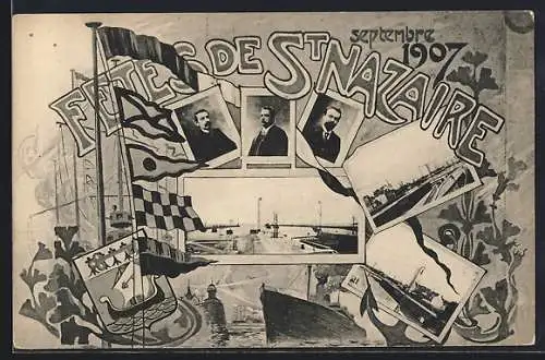 AK Saint-Nazaire, Fêtes de Saint-Nazaire septembre 1907