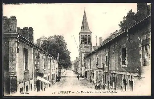 AK Indret, La Rue de Lorient et la Chapelle