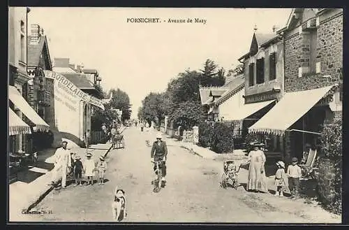 AK Pornichet, Avenue de Mazy avec piétons et cyclistes