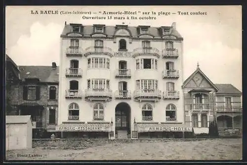 AK La Baule, Armoric-Hôtel sur la plage avec restaurant, Tout confort, ouverture 15 mars à fin octobre