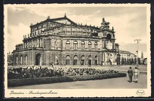 AK Dresden, Blick auf die Semperoper