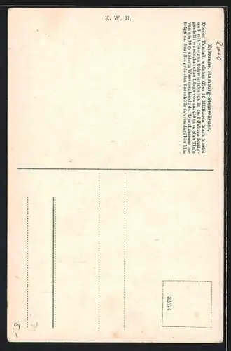 AK Hamburg-St. Pauli, Elbtunnel, Steinwärder, Landungsbrücken, Dampfer auf der Elbe, Fahrstühle