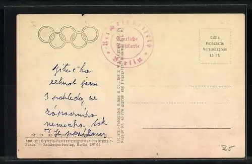 AK Berlin, Reichssportfeld, Olympia 1936, Olympia- und Schwimmstadion