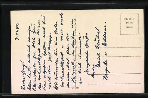 Künstler-AK Rudolf Schneider: Familie am Esstisch, Heiligabend-Lied