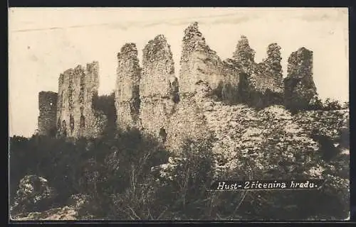AK Chust, Zricenina hradu, Burgruine