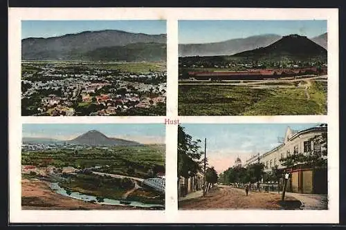 AK Hust, Ortsansichten, Panorama