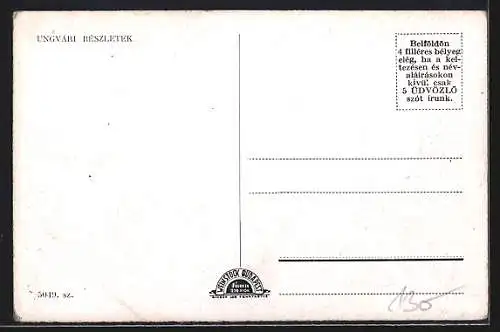 AK Ungvár, Stadtansichten mit Fluss