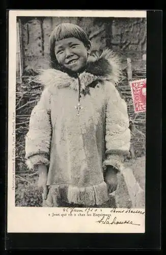 AK Volkstypen, Jean qui rit, chez les Esquimaux