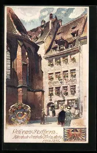 AK Nürnberg, Gasthaus Goldenes Posthorn