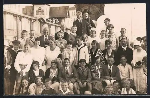 Foto-AK Borkum, Gruppenbild