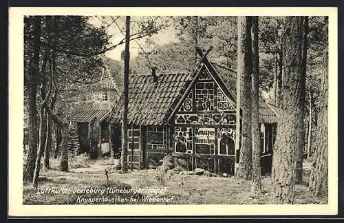 AK Jesteburg /Lüneburger Heide, Knusperhäuschen bei Wiedenhof