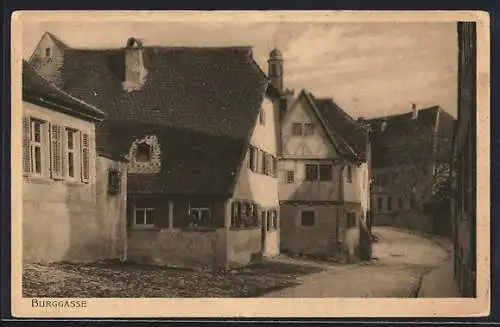 AK Rothenburg / Tauber, Burggasse