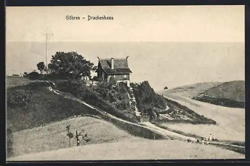 AK Göhren / Rügen, Drachenhaus mit Umgebung