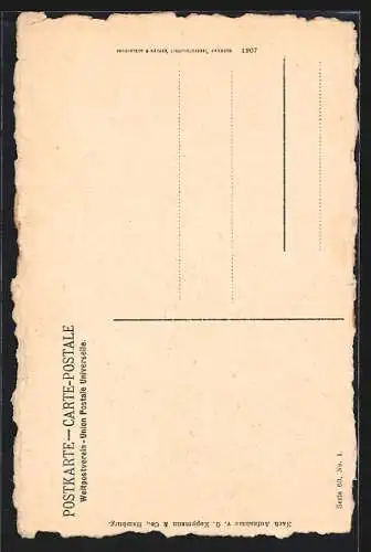 AK Hamburg, Alt-Hamburg, Häuser am Mührenfleth, 1884