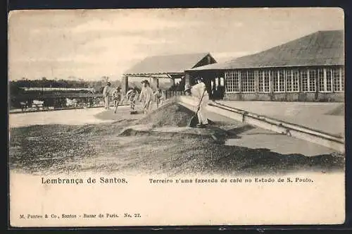 AK Santos, Terreiro n`uma fazenda de café no Estado de S. Paulo