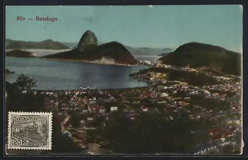 AK Rio de Janeiro, Botafogo, Ortsansicht aus der Vogelschau