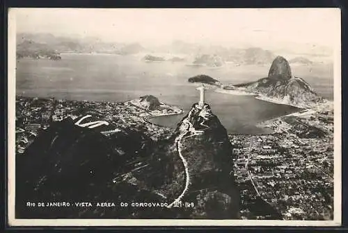 AK Rio de Janeiro, Corcovado, Vista aerea