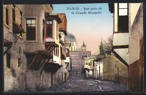 AK Damas, Rue prés de la Grande Mosquée