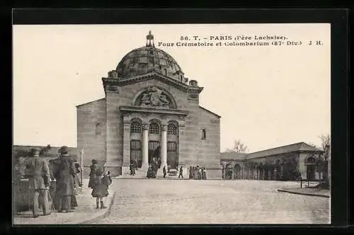 AK Paris, Cimetière du Pere-Lachaise, Four Crématoire et Colombarium