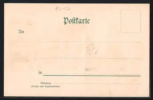 Lithographie Regensburg, Denkmal Ludwig I., Befreiungshalle, Walhalla, Wappen