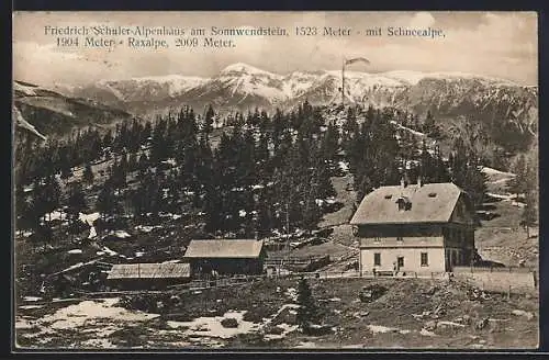 AK Schottwien, Friedrich Schüler-Alpenhaus am Sonnwendstein