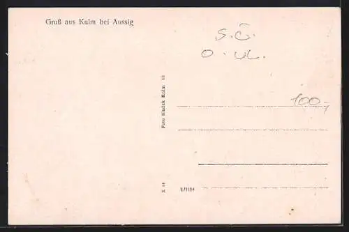 AK Kulm bei Aussig, Schlachtdenkmäler von 1813, Russland, Österreich, Preussen