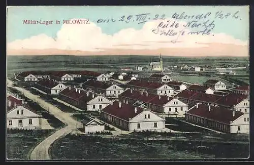 AK Milowitz, Militär-Lager