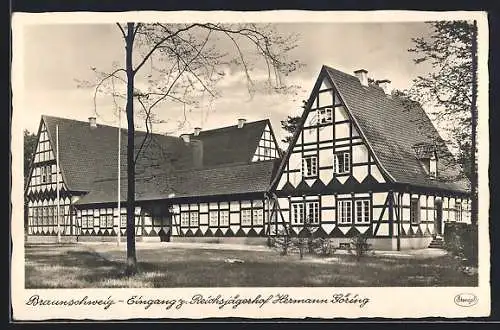 AK Braunschweig, Eingang zum Reichsjägerhof Hermann Göring