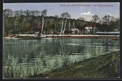 AK Berlin-Schlachtensee, Gasthaus Alte Fischerhütte