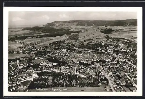 AK Aalen, Teilansicht, Fliegeraufnahme