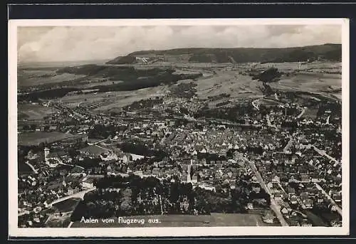 AK Aalen, Teilansicht, Fliegeraufnahme