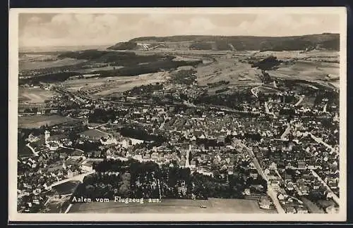 AK Aalen, Teilansicht, Fliegeraufnahme