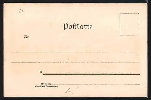 Lithographie Cannstatt, städt. Kurhaus