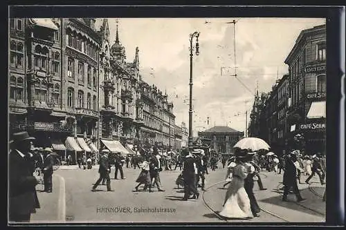 AK Hannover, Partie in der Bahnhofstrasse