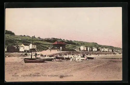 AK Frinton-on-Sea, The Shelter and Beach