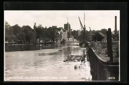 AK Maidstone, All Saints Church from River